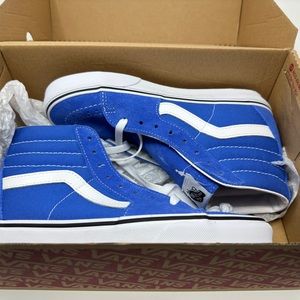 Sk8-Hi Nebula Blue/True White Vans Off the Wall High Tops NEW Size 5.5 M / 7.0 W